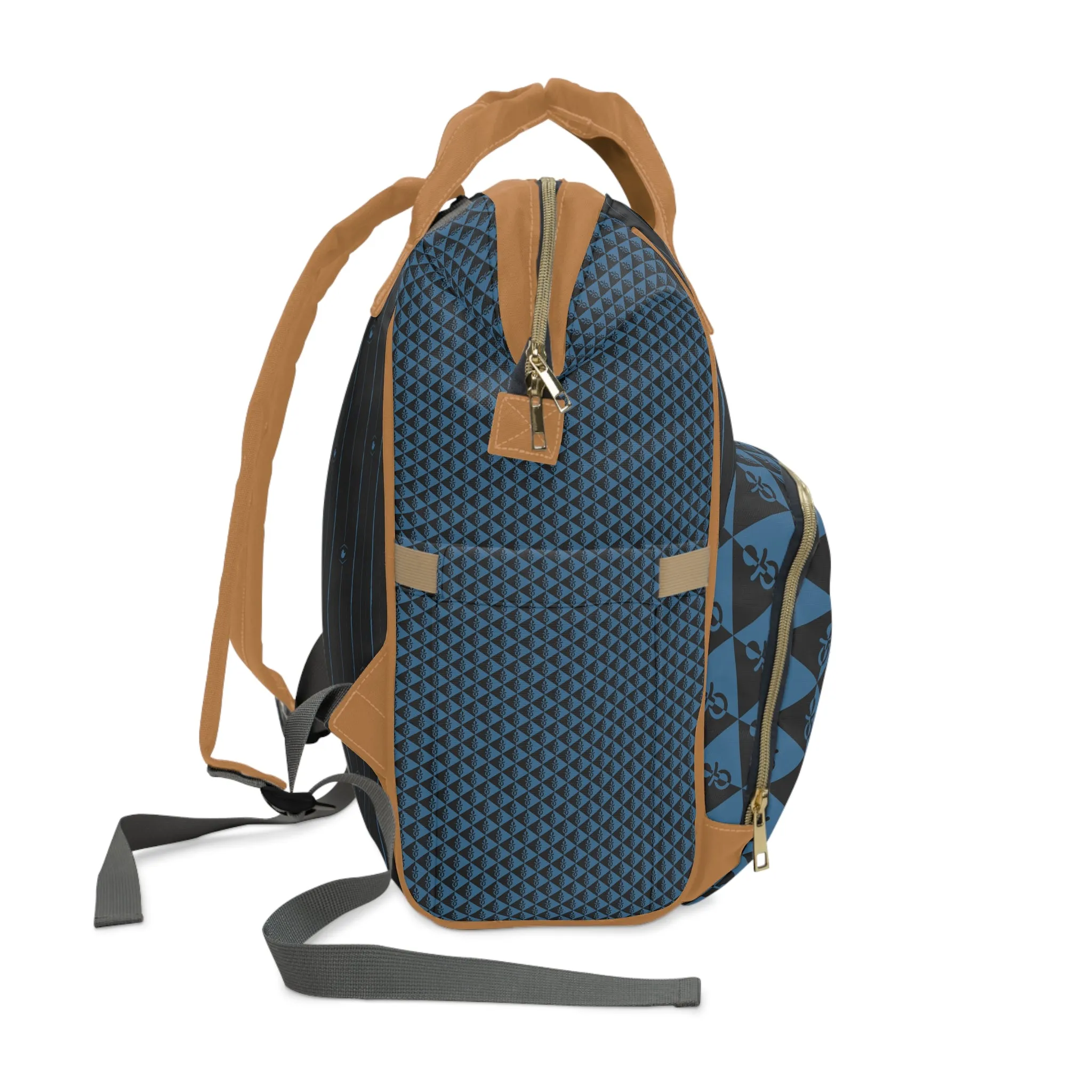 Multifunctional Diaper Backpack - Elegant Blue