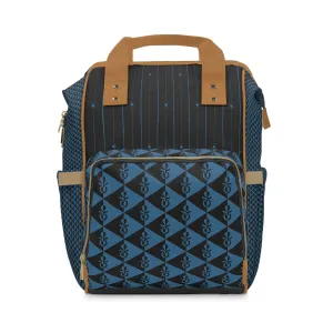 Multifunctional Diaper Backpack - Elegant Blue