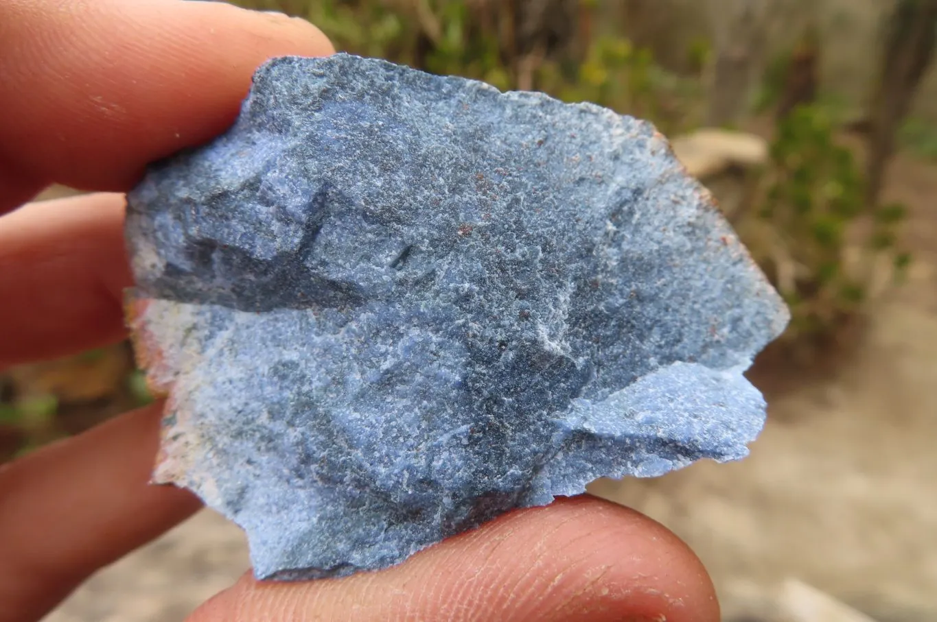 Natural Rare Dumortierite Cobbed Specimens x 24 From Mozambique