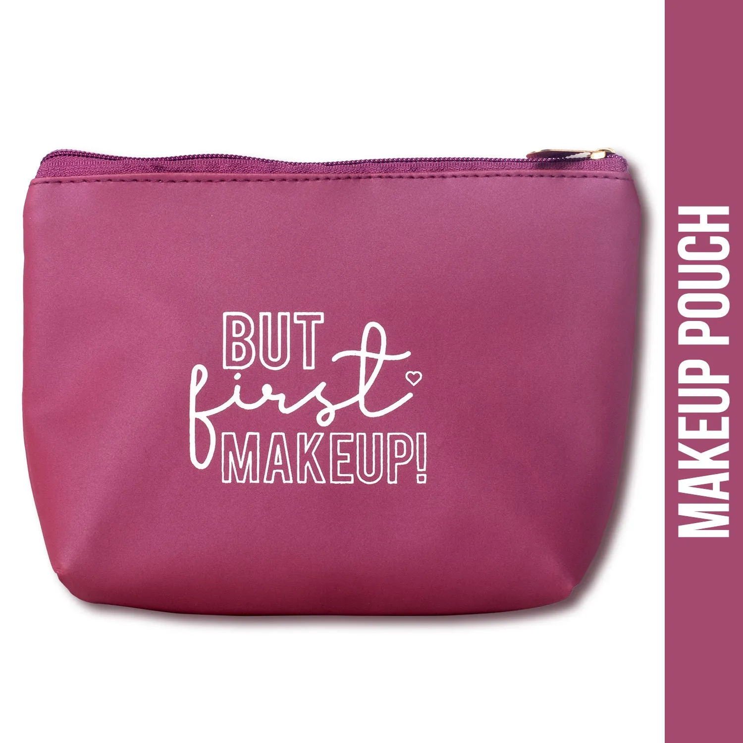 NY Bae Makeup Pouch | Travel Friendly | Multi Purpose Bag | Spacious - Light Pink