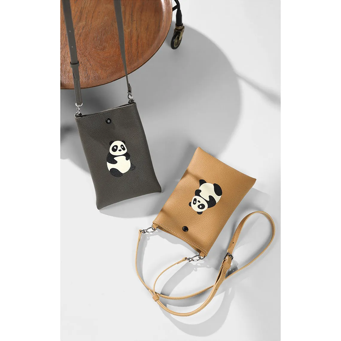 POPSEWING® Top Grain Leather Panda Crossbody Bag DIY Kits