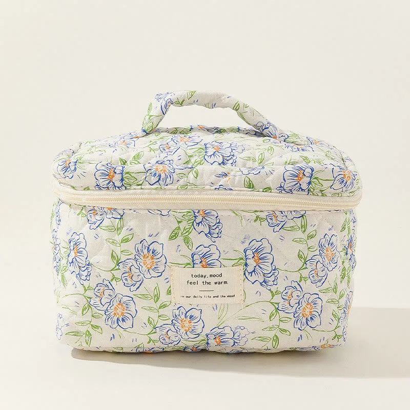 Portable Storage Bag For Women Cute Colorful Large Makeup Bag