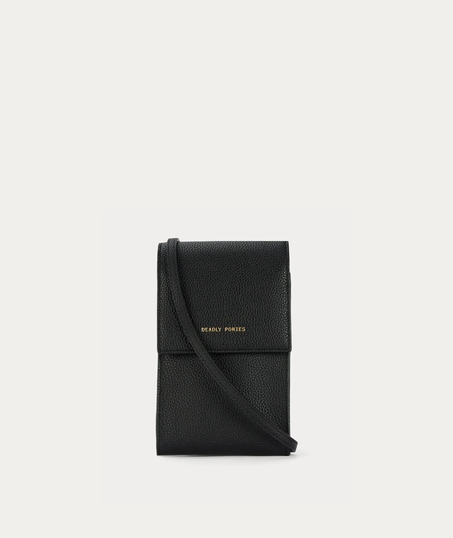 Poucheroo w Plain Strap | Black