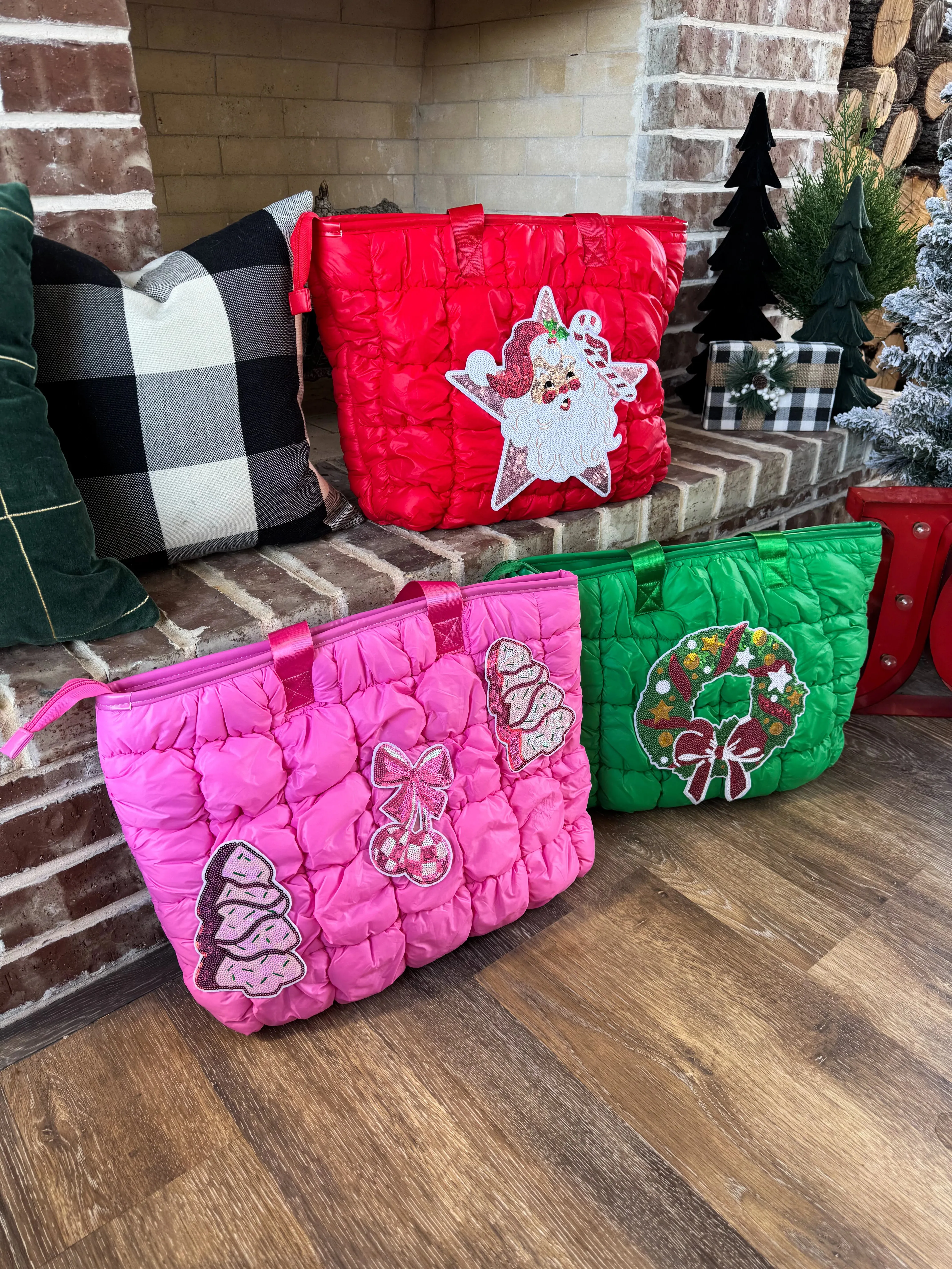 PREORDER- HOLIDAYS PUFFER BAG