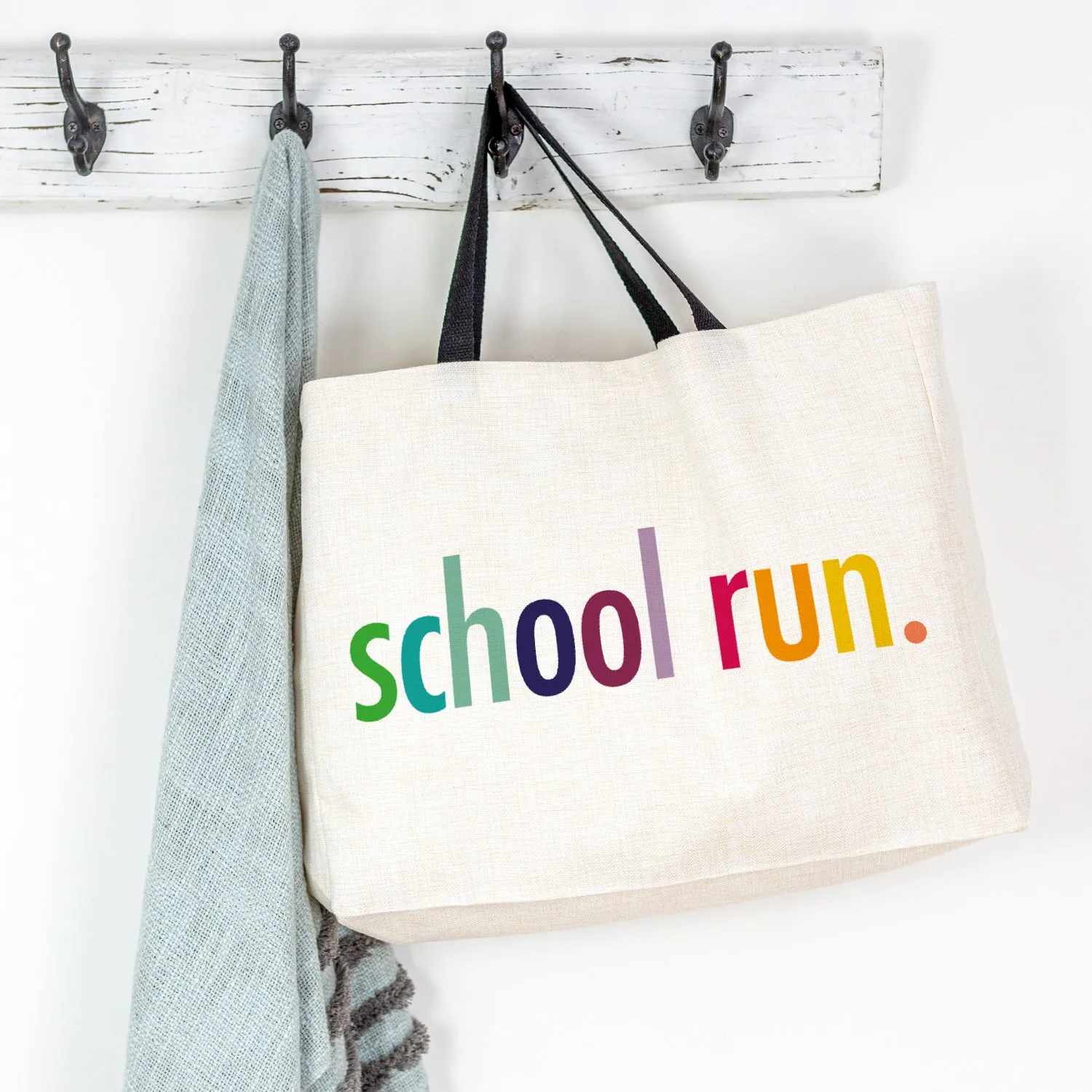 School Run Large Tote Bag
