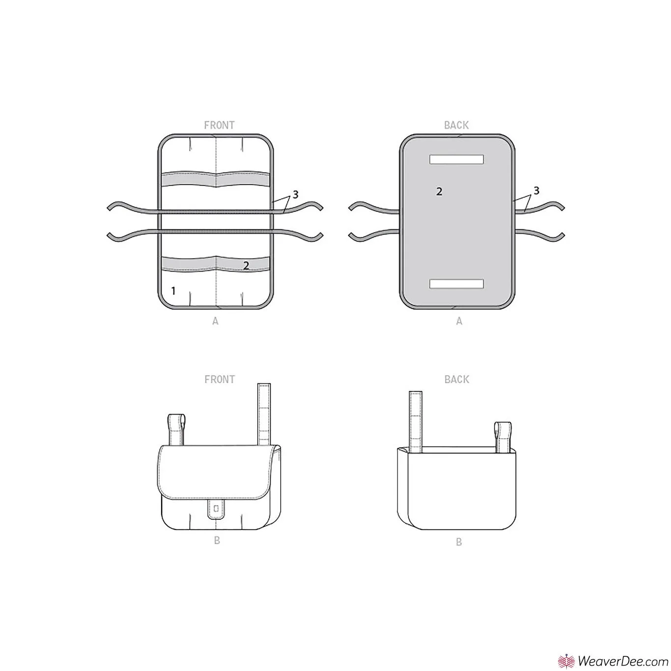Simplicity Pattern S9309 Walker Caddy & Bag