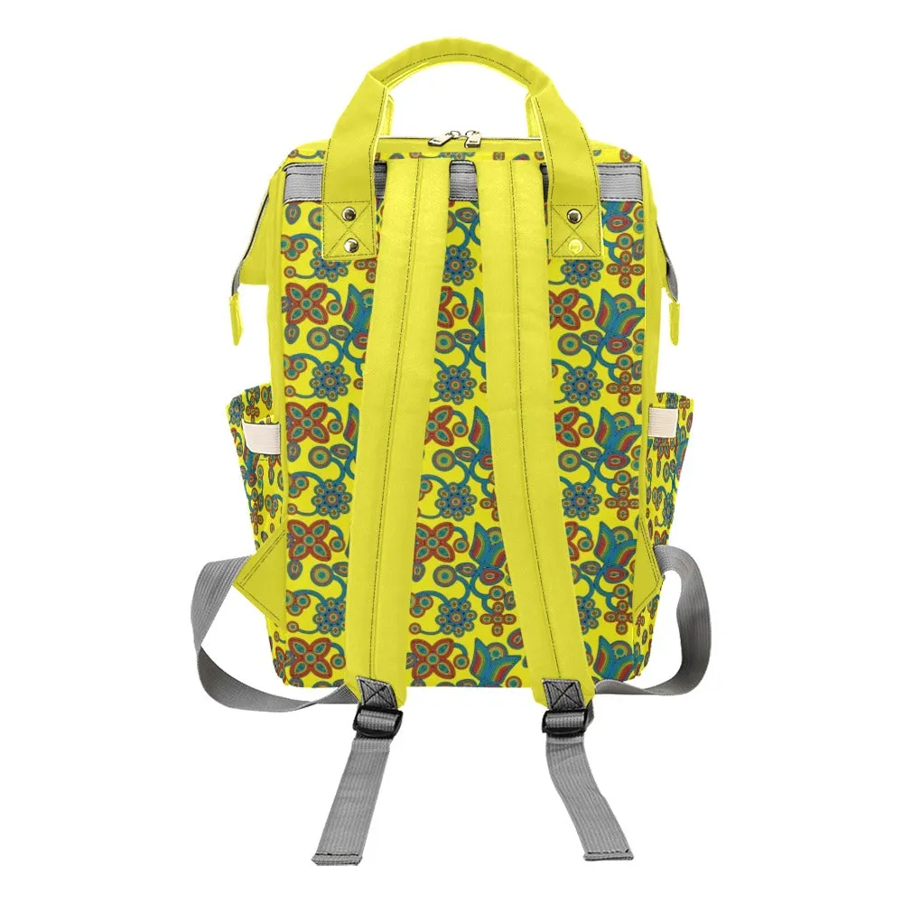 Sky Tomorrow Satin Multi-Function Diaper Backpack/Diaper Bag