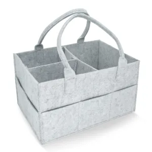 SKY-TOUCH Baby Diaper Caddy Organizer Tote Bag - Nursery Storage Bin for Changing Table | Portable Car Travel Organizer