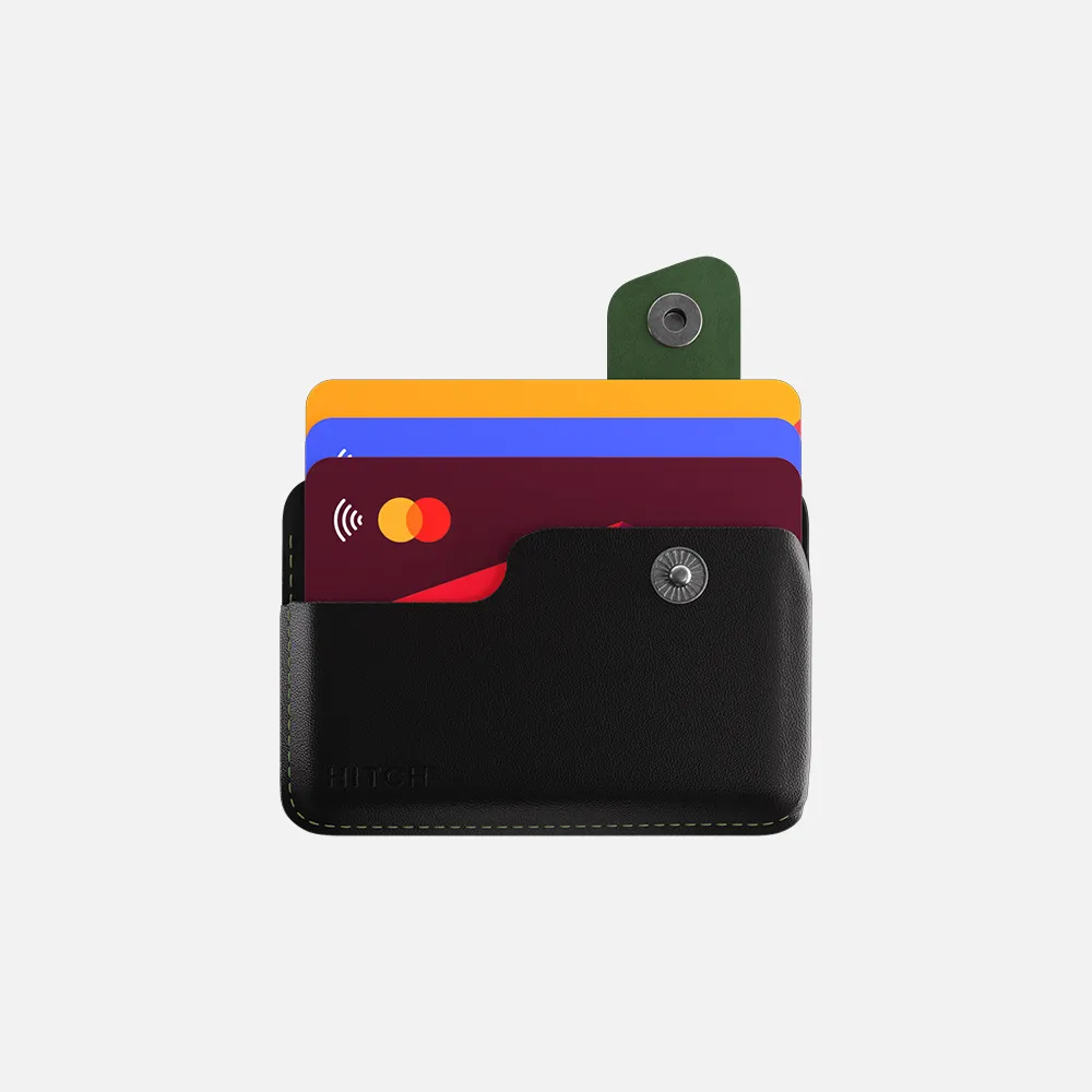 Snap Cardholder - Black/Green