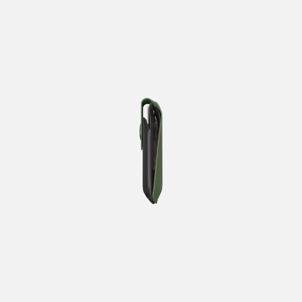 Snap Cardholder - Black/Green