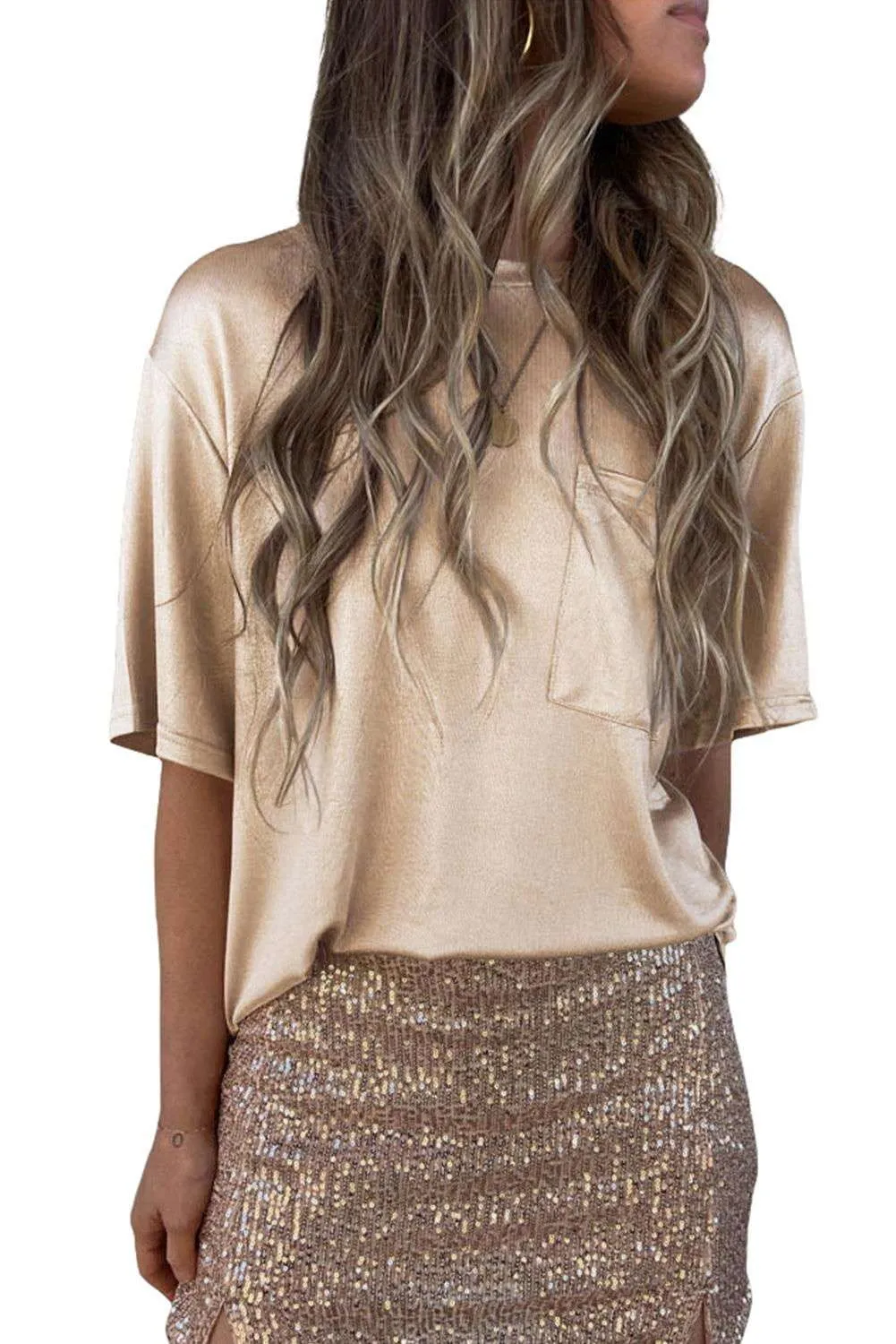 Solid Loose Casual Blouse