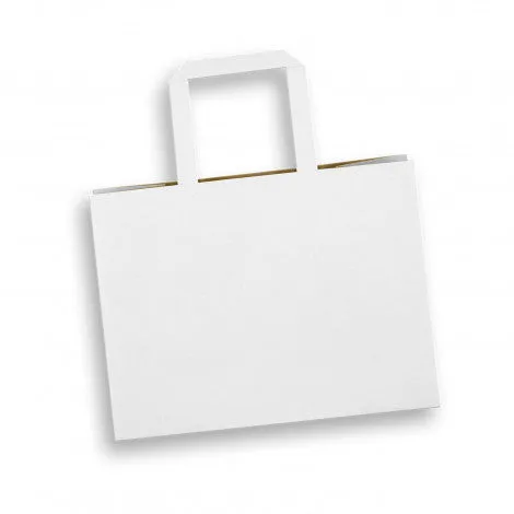 Stock Kraft Flat Handle Paper Bag Landscape-Medium (SKP-10T)