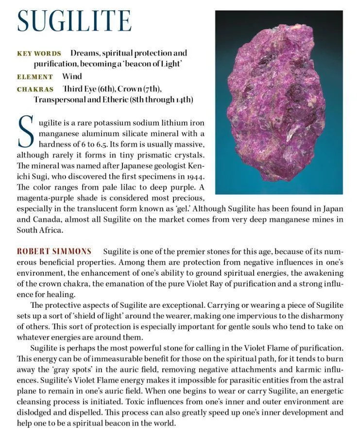 Sugilite Crystal Altar Stone
