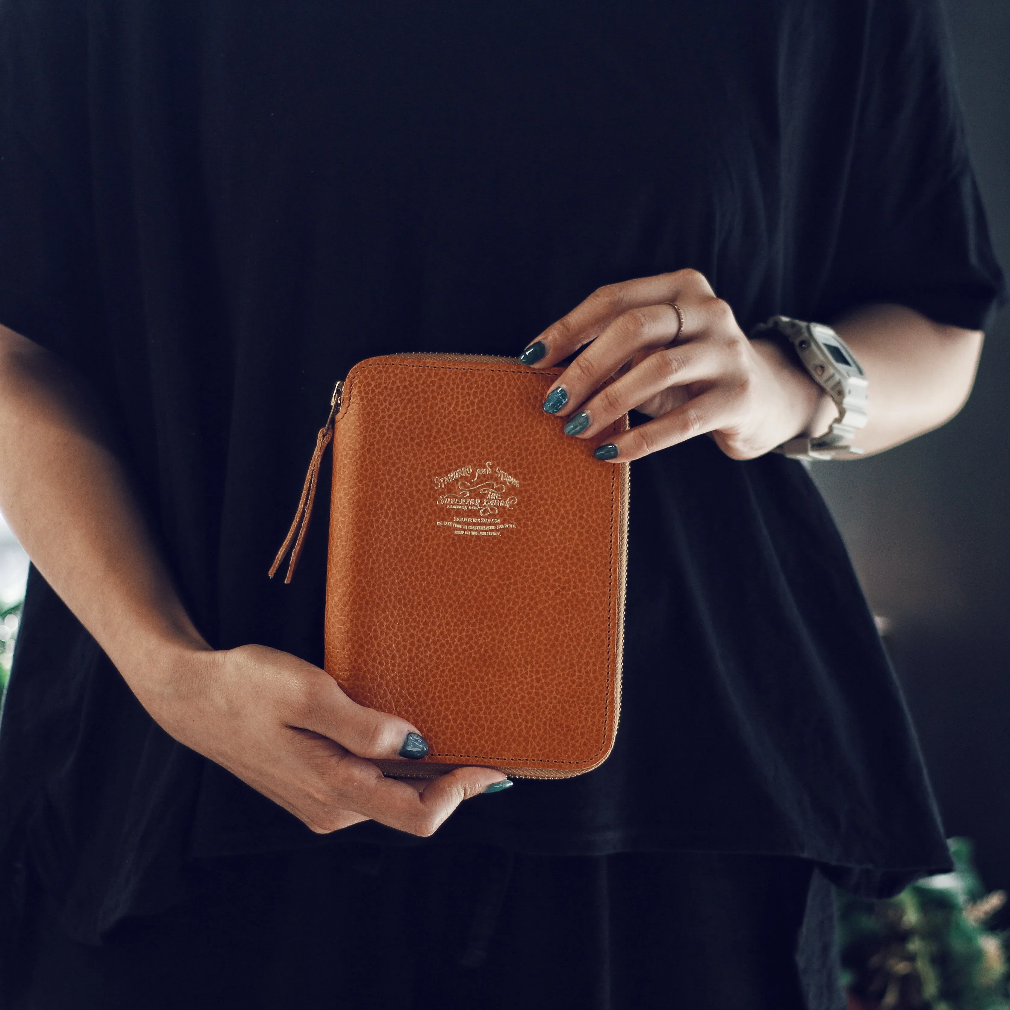 The Superior Labor - Leather Zip Organizer (A6 Size)
