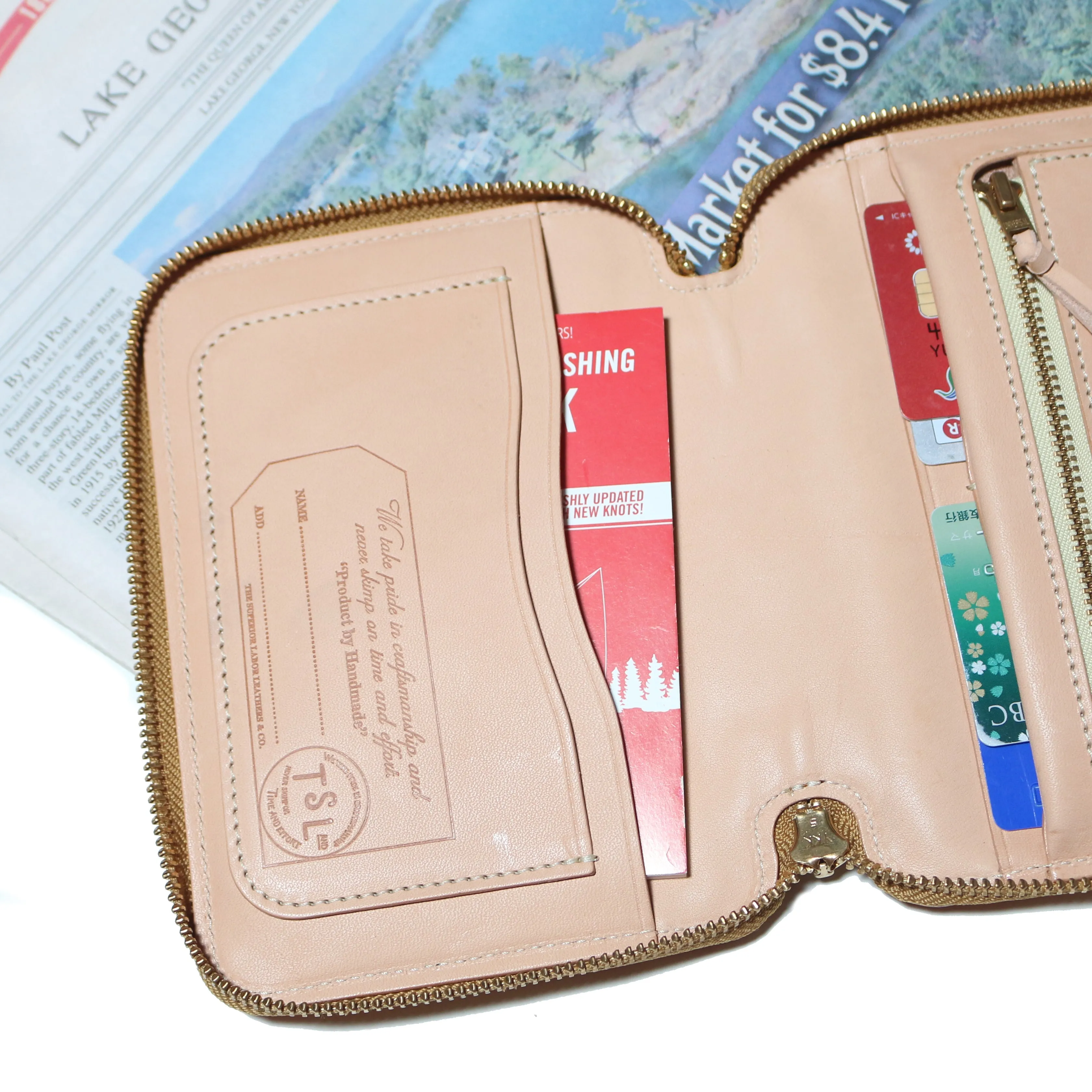 The Superior Labor - Leather Zip Organizer (A6 Size)