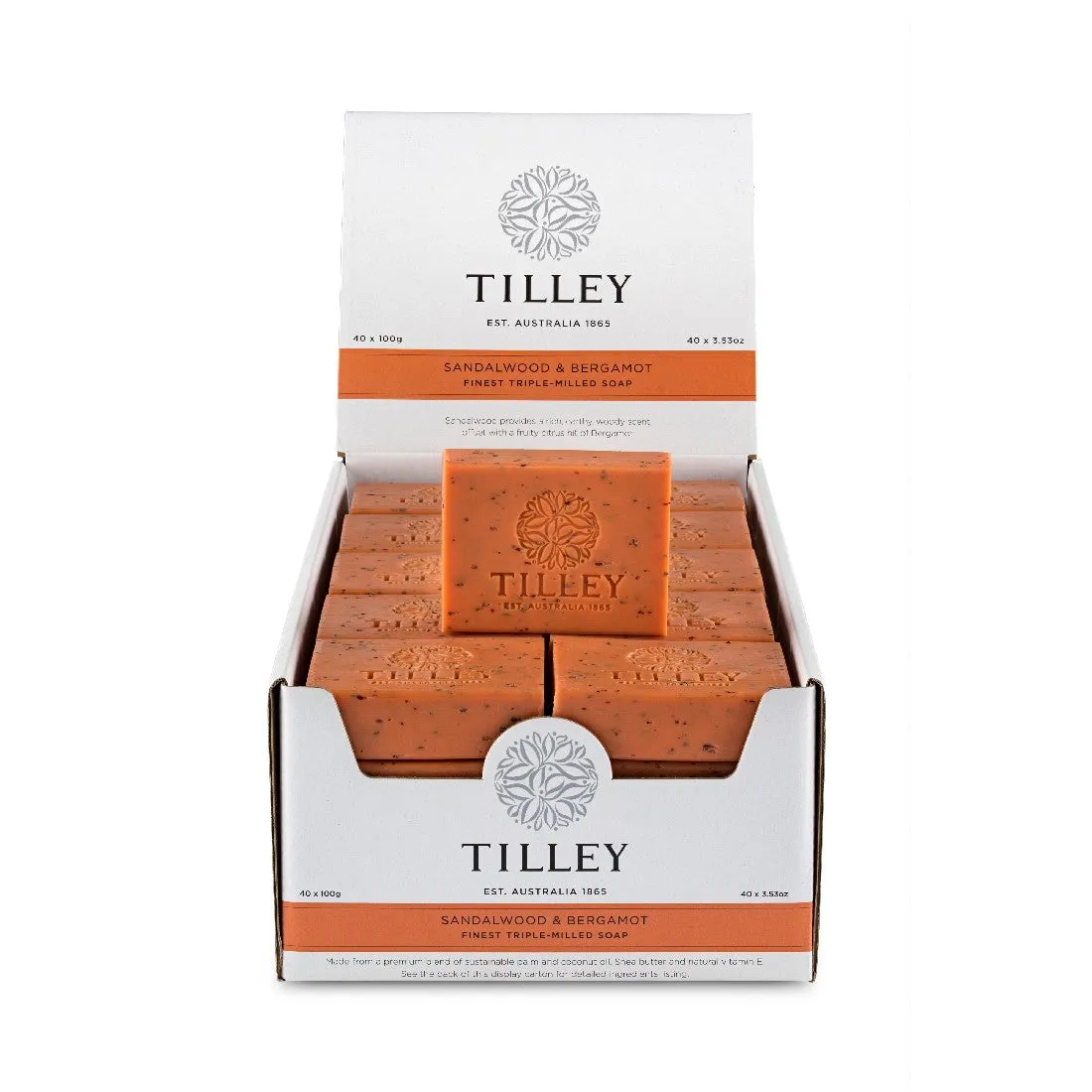 Tilley Classic White - Soap 100g - Sandlewood & Bergamot