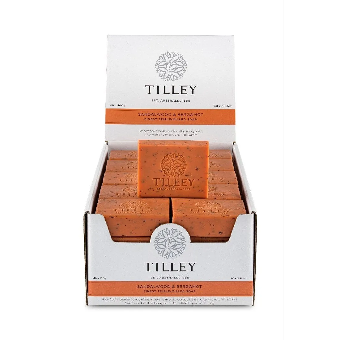 Tilley Classic White - Soap 100g - Sandlewood & Bergamot
