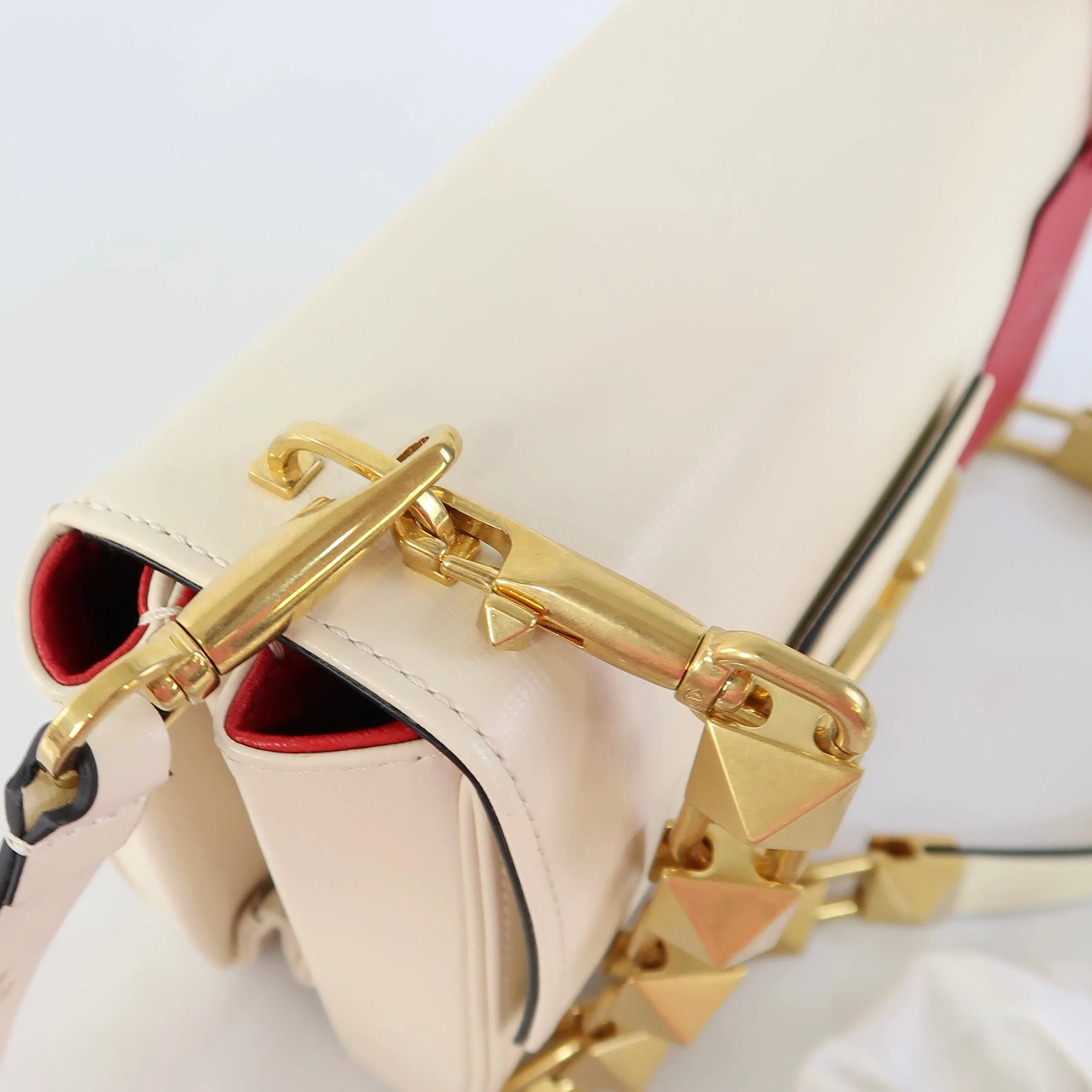 V Studded Shoulder Bag