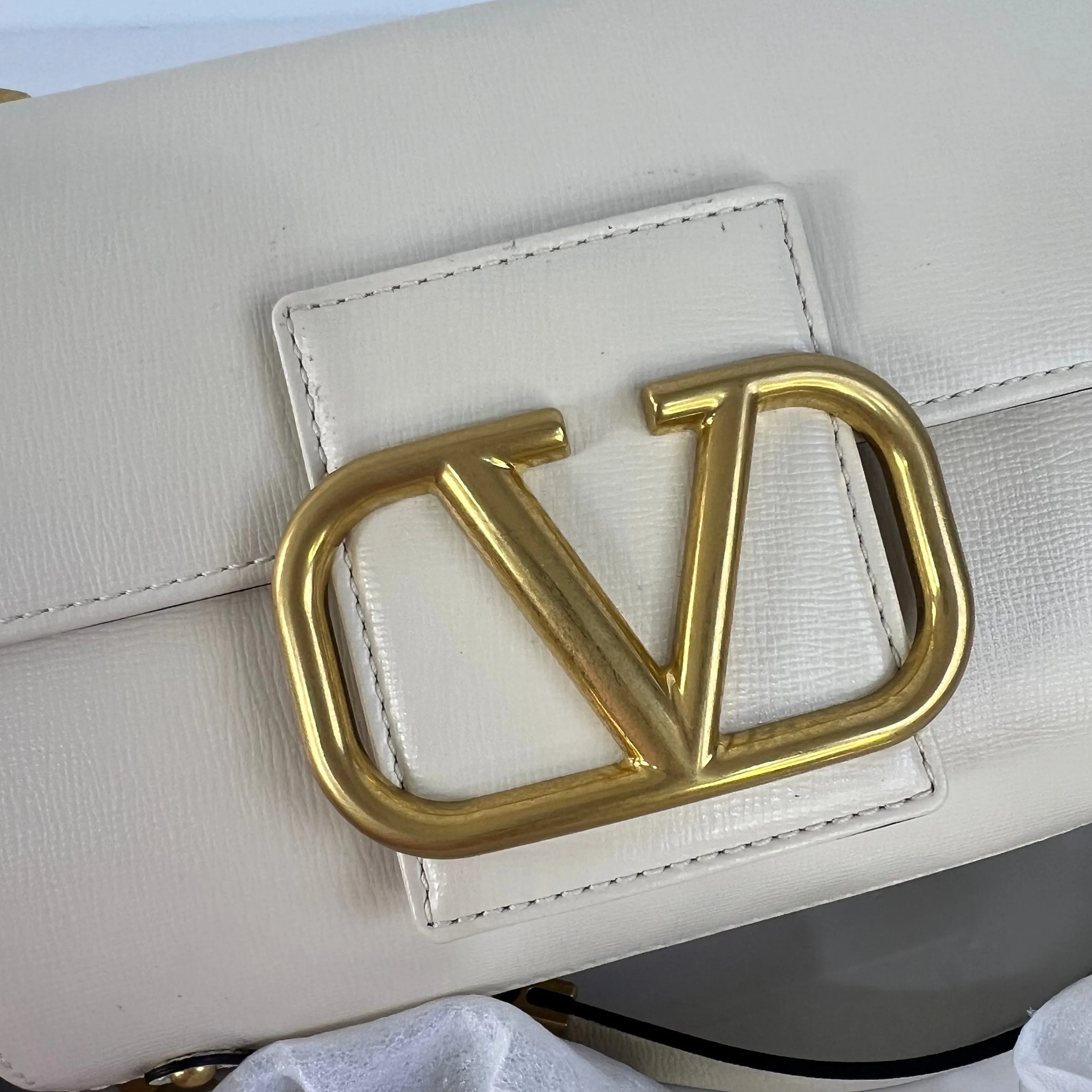 V Studded Shoulder Bag