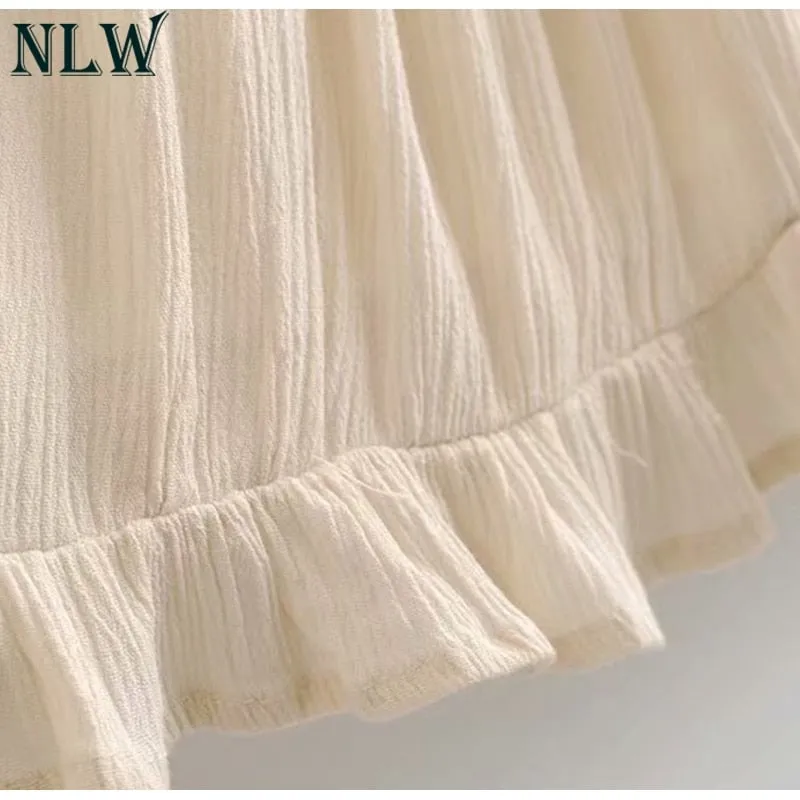 VenusFox Vintage Pleated A-Line Short Dress