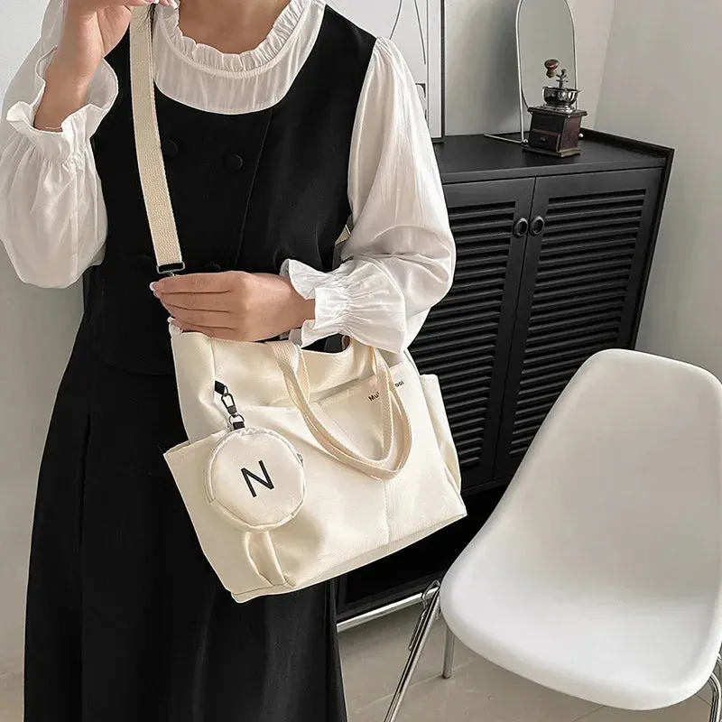 Versatile Crossbody & Shoulder Handbag with Pouch