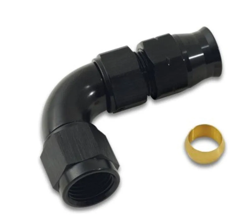 Vibrant Performance 90 Degree 6 AN Male to 3/8 in Tube End -  Black