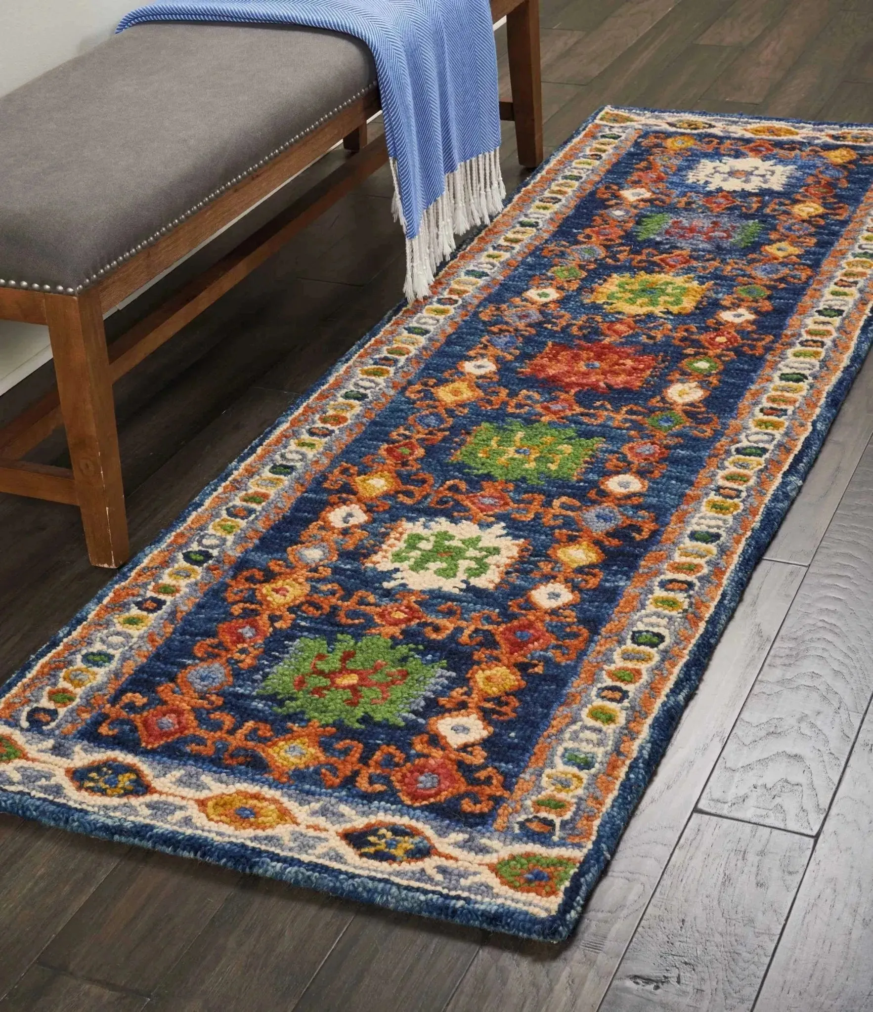 Vibrant VIB09 Navy Rug
