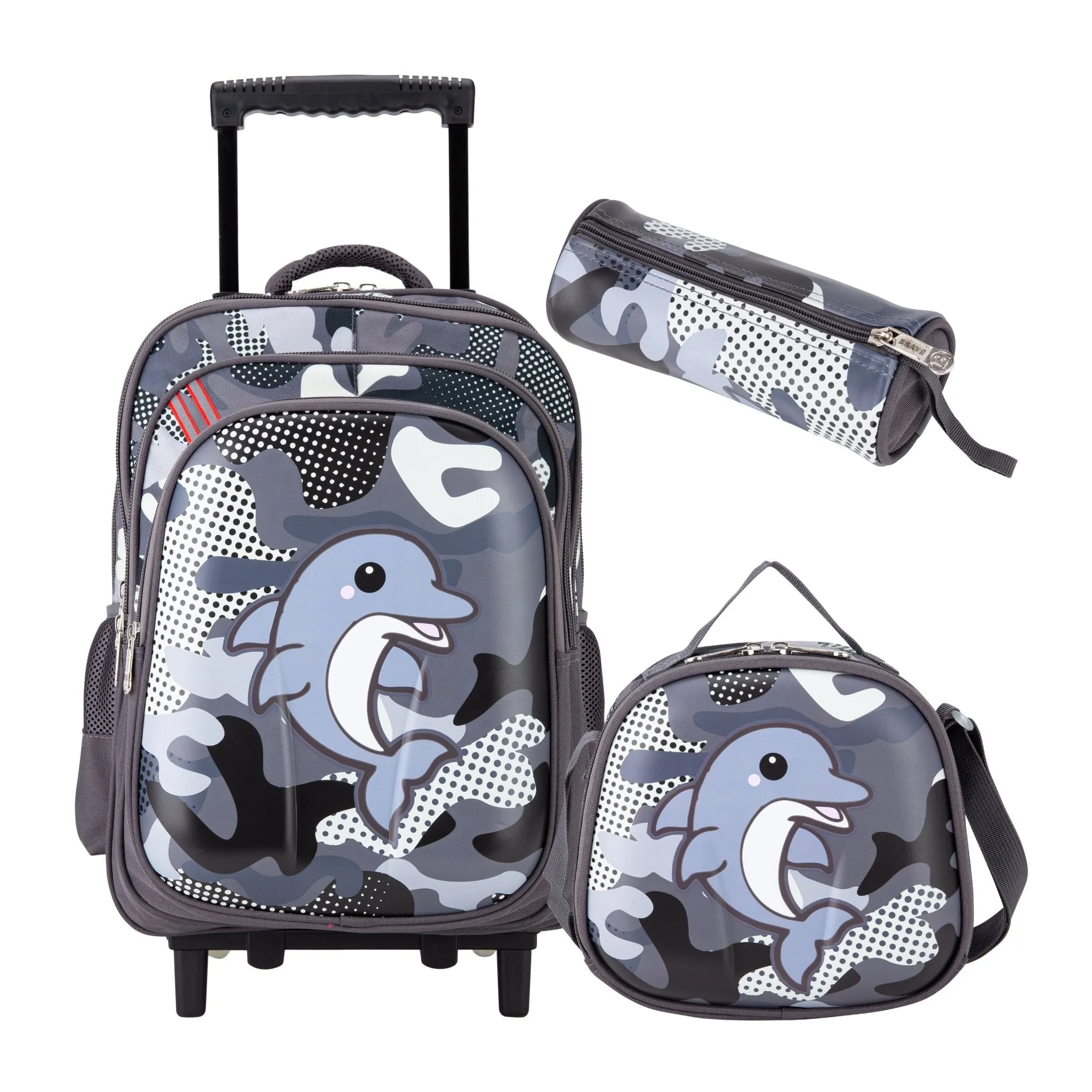 Wheeled School Bags Set of 3-Jet