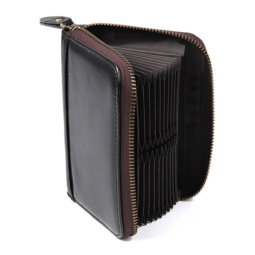 YAAGLE Unisex Real Leather Short Card Slots Notecase YG8439