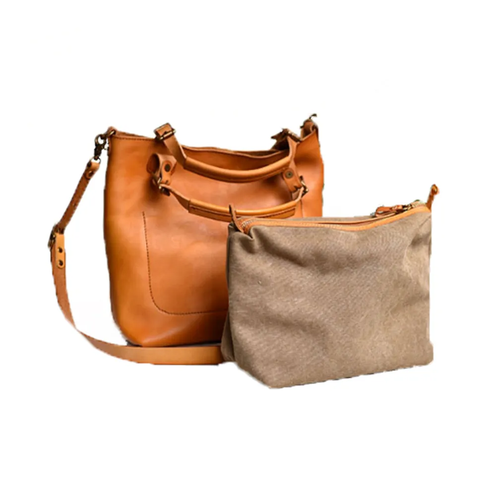 YAAGLE  Women Real Leather British Style Briefcase Handbag YG0818
