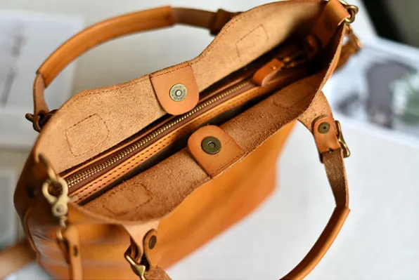 YAAGLE  Women Real Leather British Style Briefcase Handbag YG0818