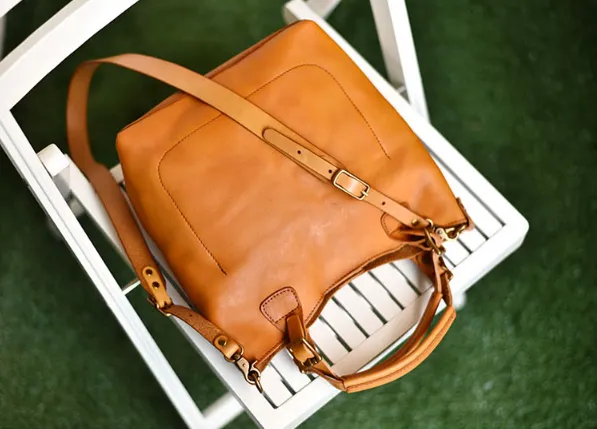 YAAGLE  Women Real Leather British Style Briefcase Handbag YG0818