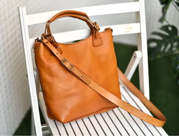 YAAGLE  Women Real Leather British Style Briefcase Handbag YG0818